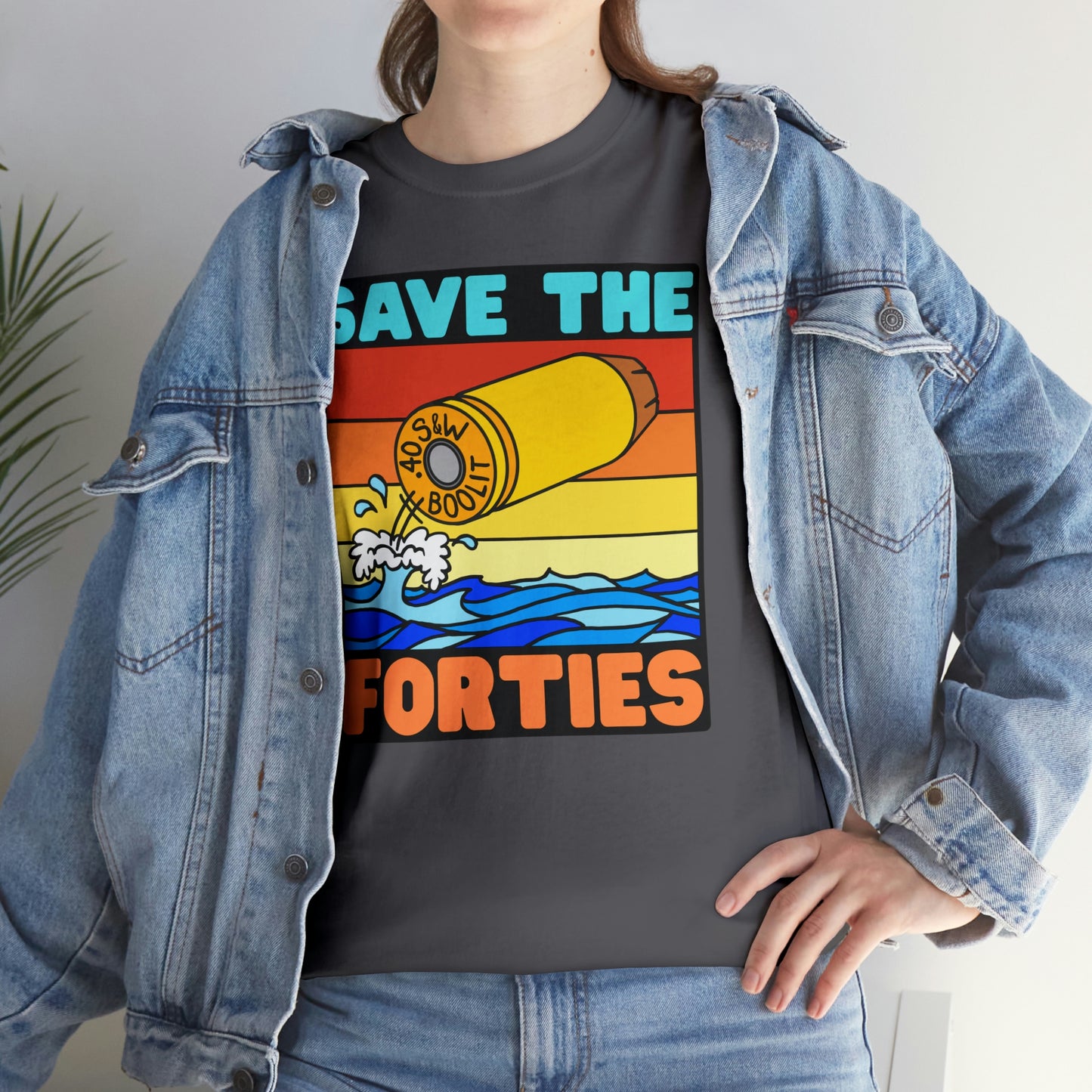 Save the Forties! Unisex Heavy Cotton Tee