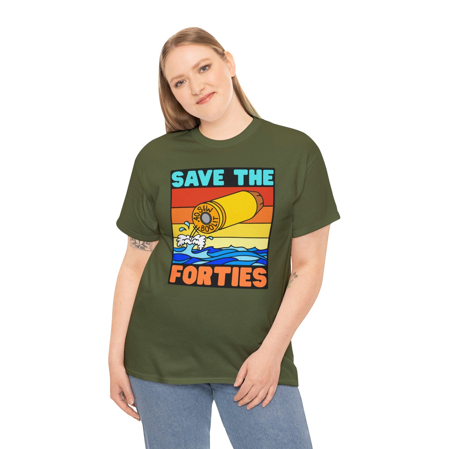Save the Forties! Unisex Heavy Cotton Tee