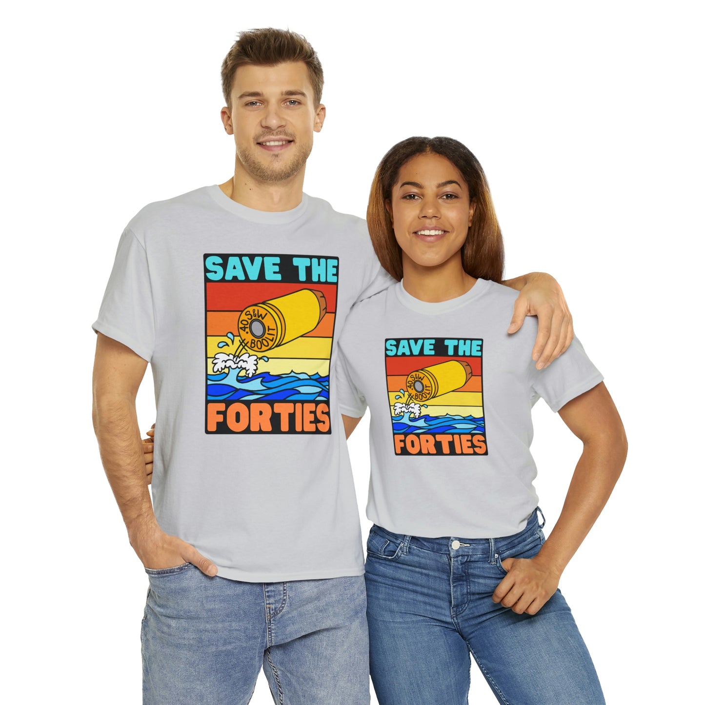 Save the Forties! Unisex Heavy Cotton Tee