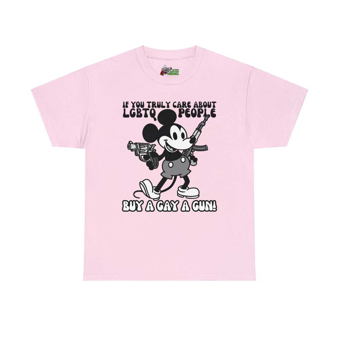 Buy a Gay a Gun! Unisex Heavy Cotton Tee