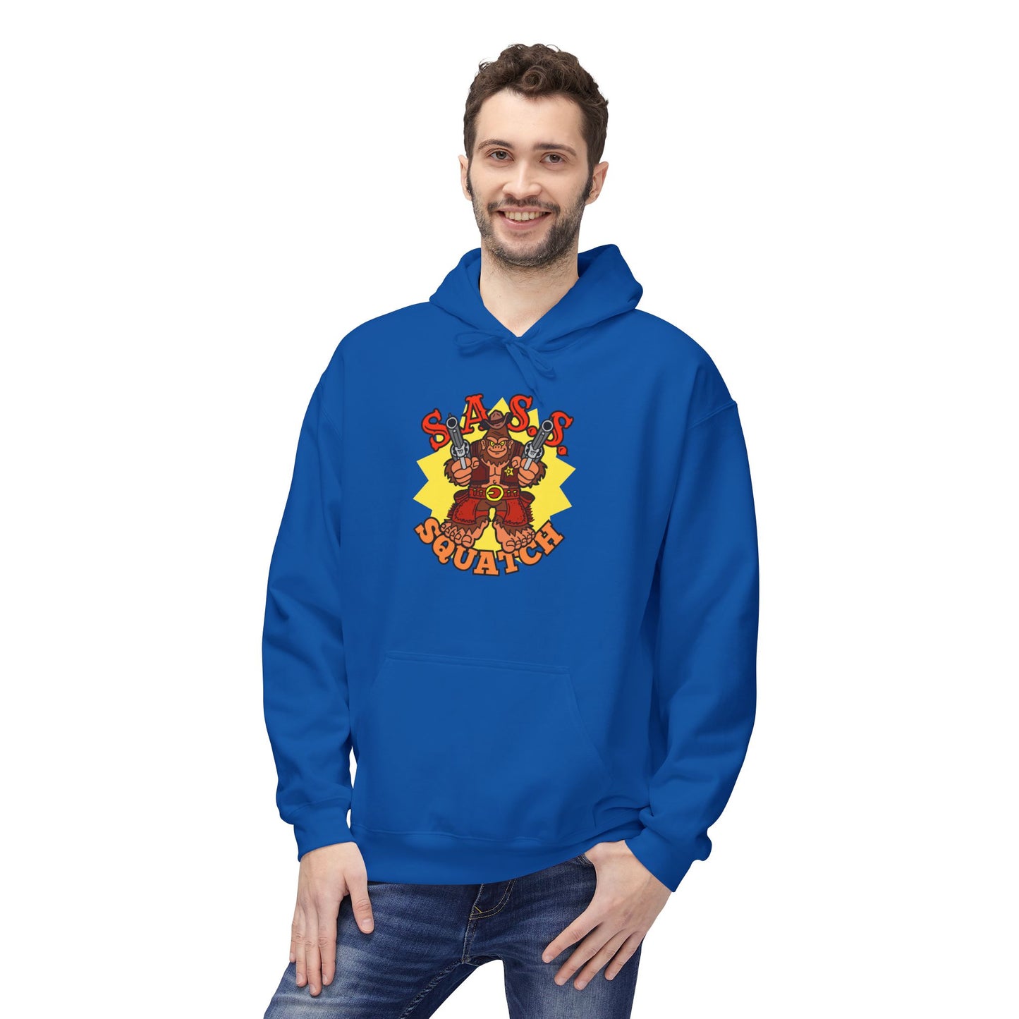 SASS-Squatch! Unisex Midweight Softstyle Fleece Hoodie