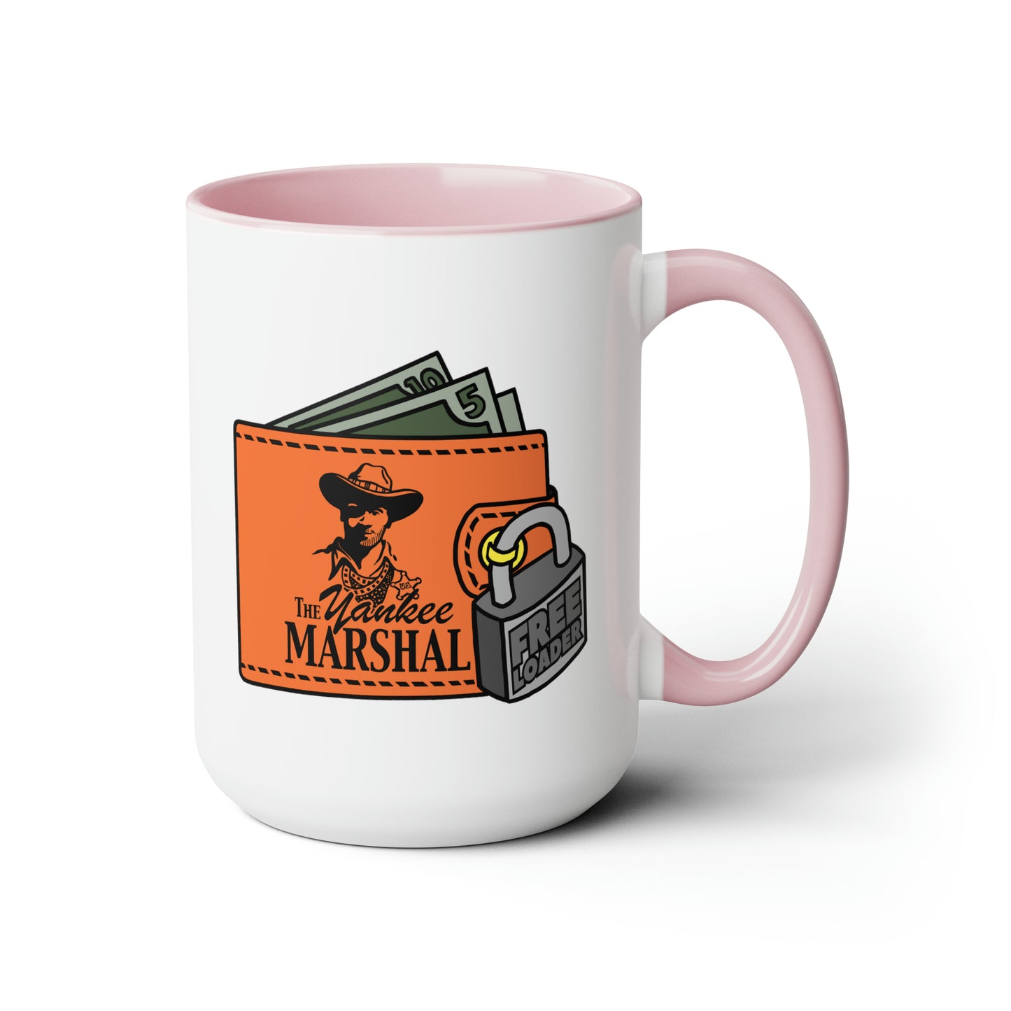 Freeloader Two-Tone Coffee Mugs, 15oz