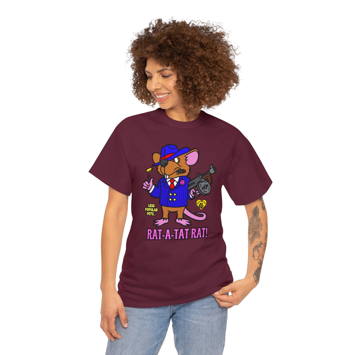 Rat-a-tat Rat! Unisex Heavy Cotton Tee