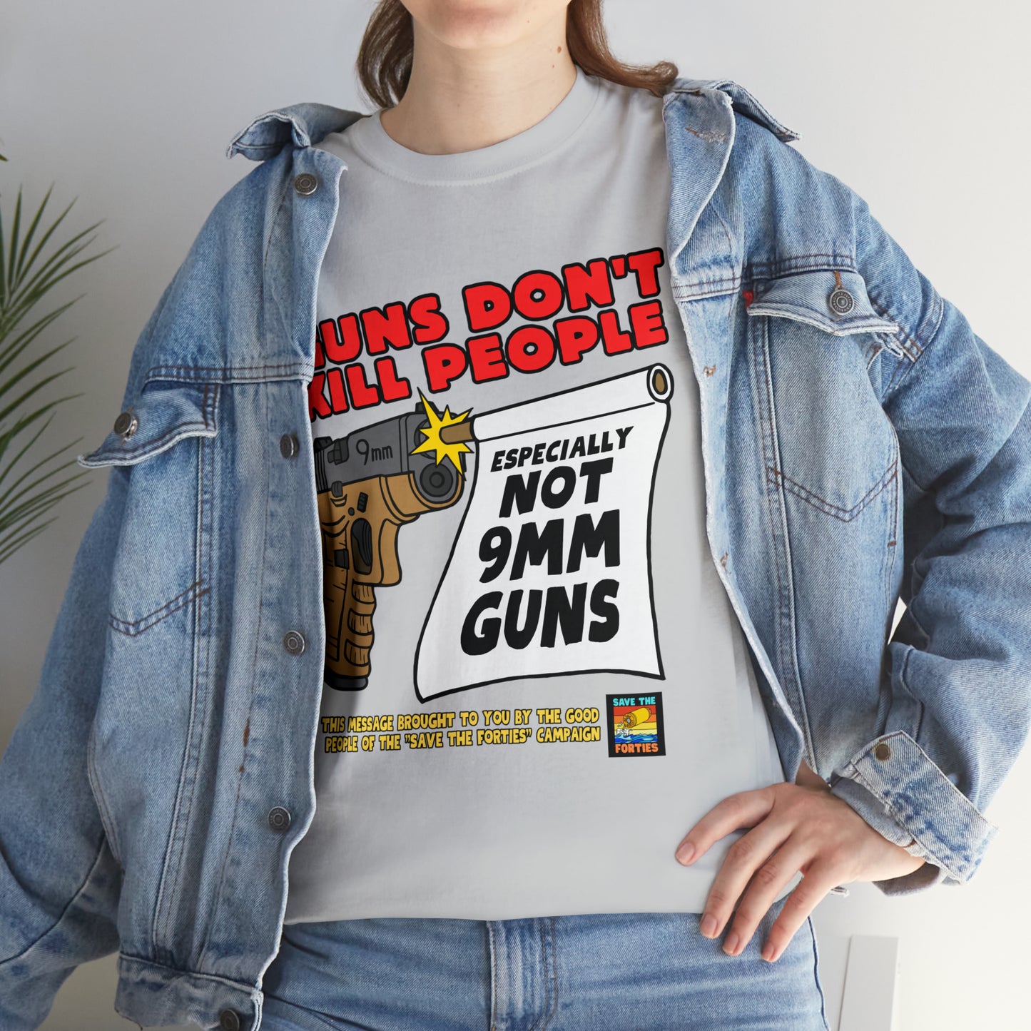 Guns Don't Kill Unisex Heavy Cotton Tee