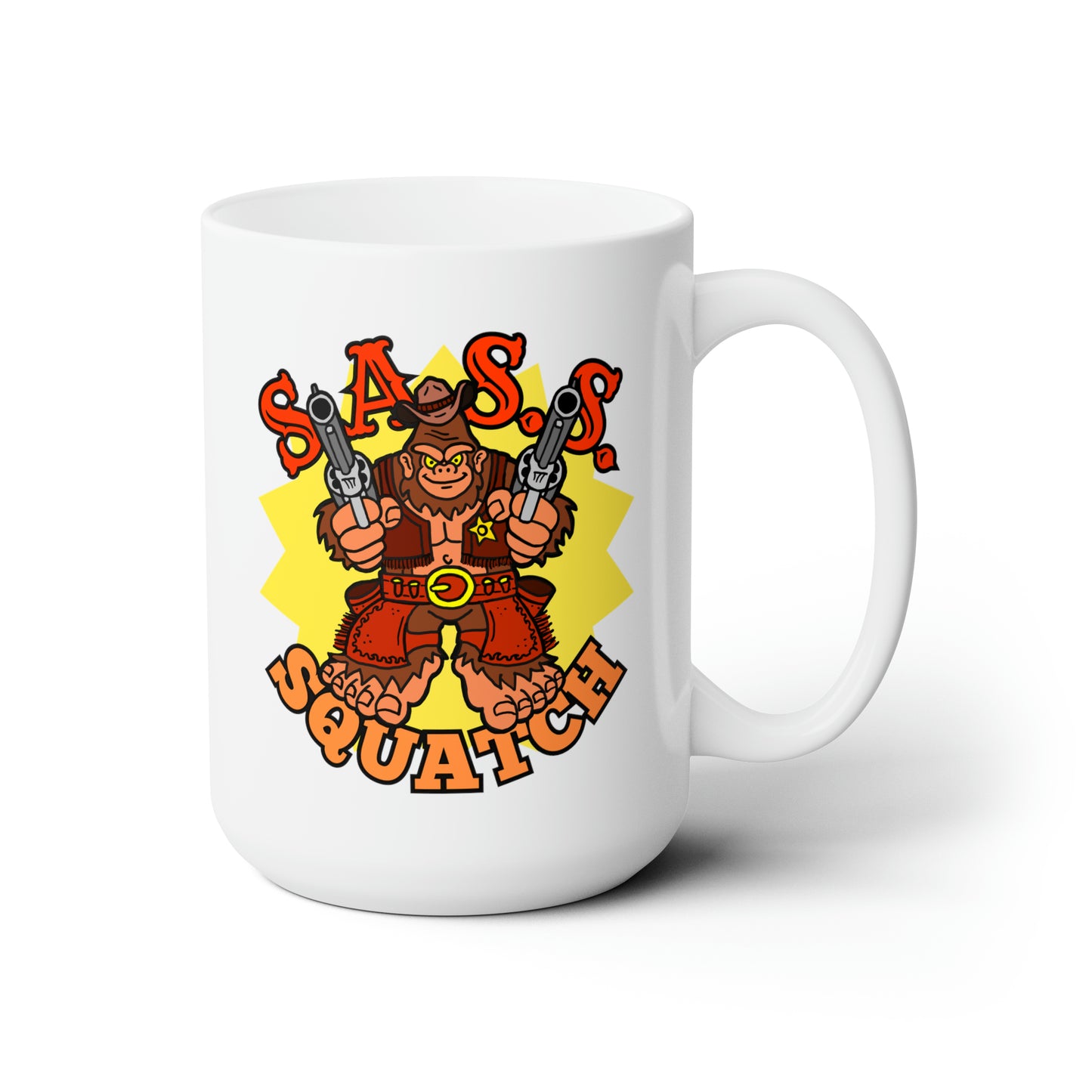 SASS Squatch Ceramic Mug 15oz