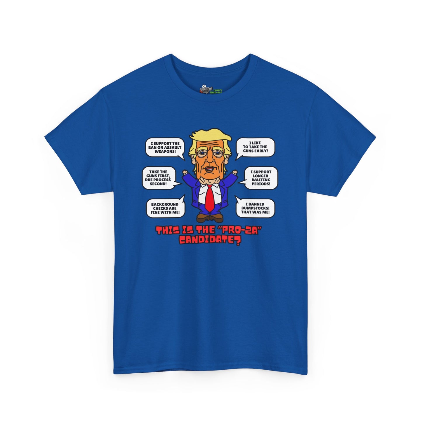 Trump on Guns! Unisex Heavy Cotton Tee