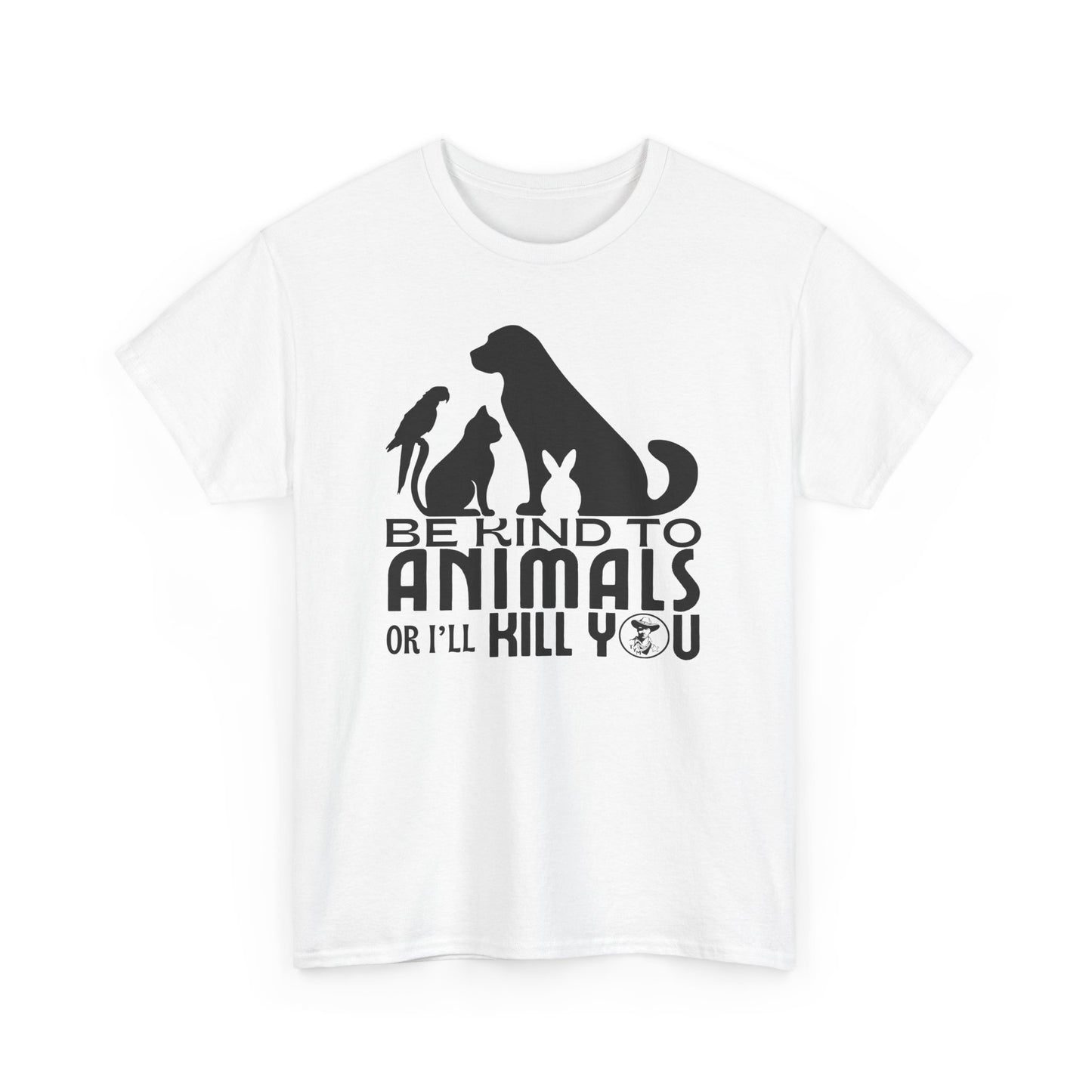 Be Kind to Animals! Unisex Heavy Cotton Tee