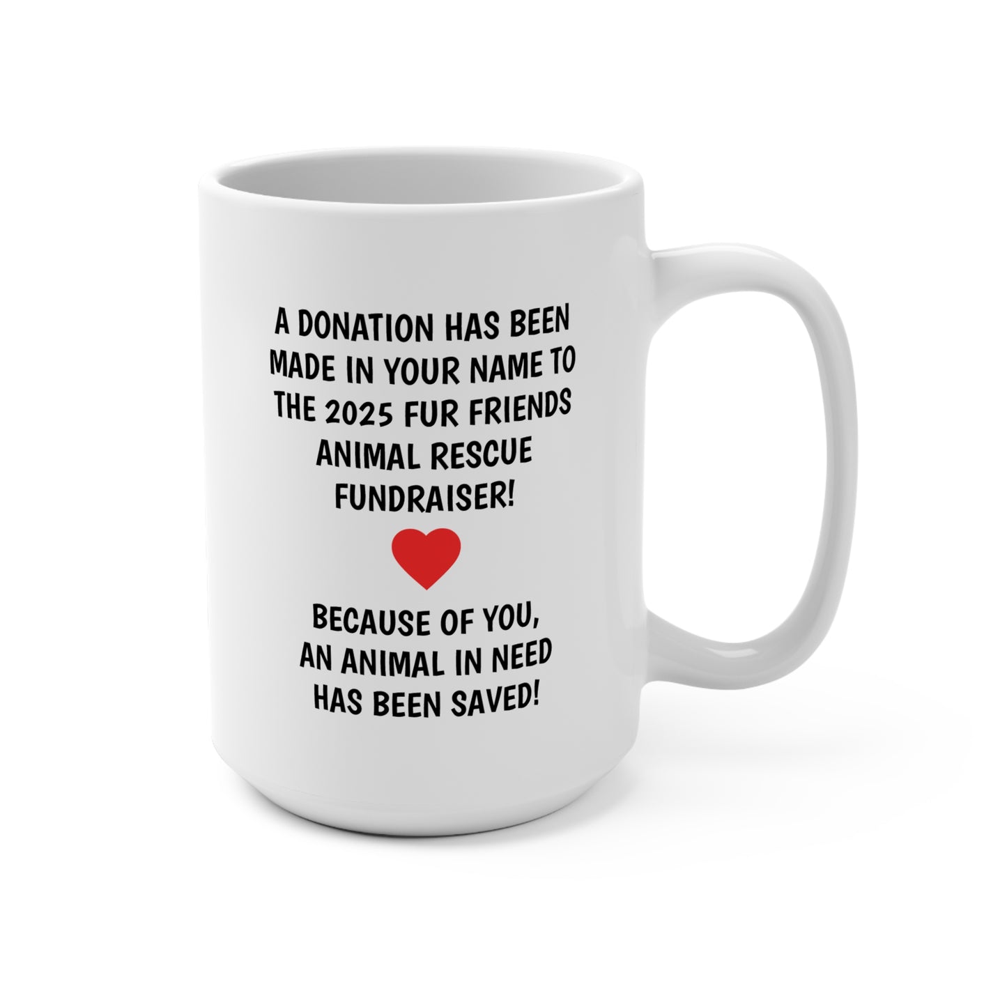 (FFF) Fur friends Donation Gift Mug 15oz