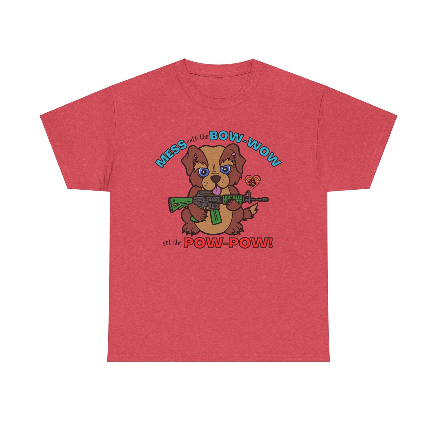 Mess with the Bow-Wow (FFF) Unisex Heavy Cotton Tee