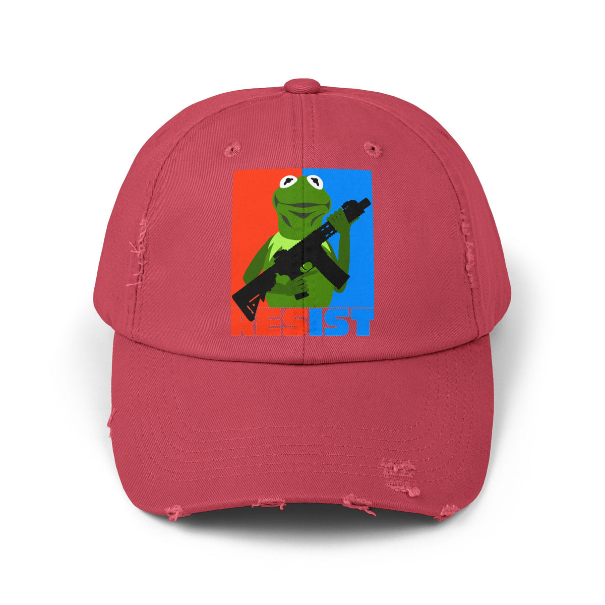 resist! Unisex Distressed Cap