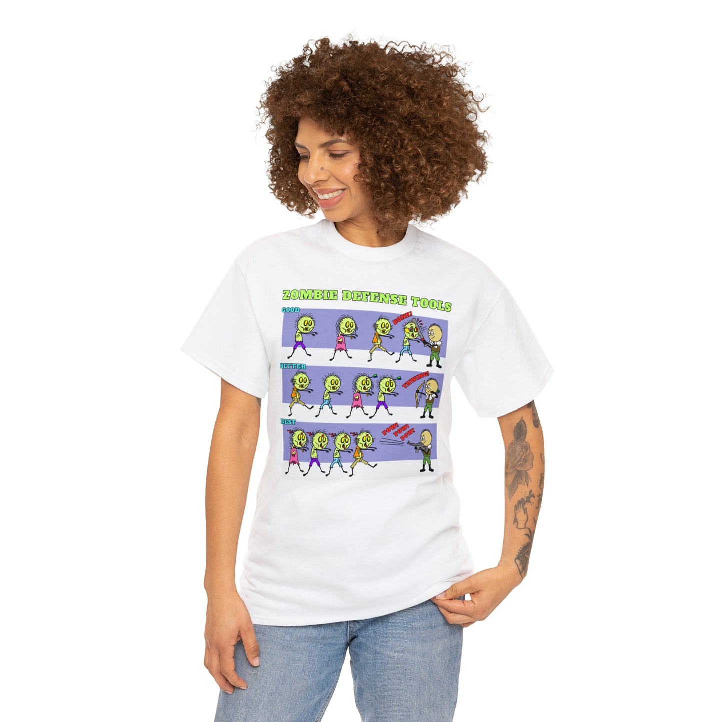 Zombie Defense Tools Unisex Heavy Cotton Tee