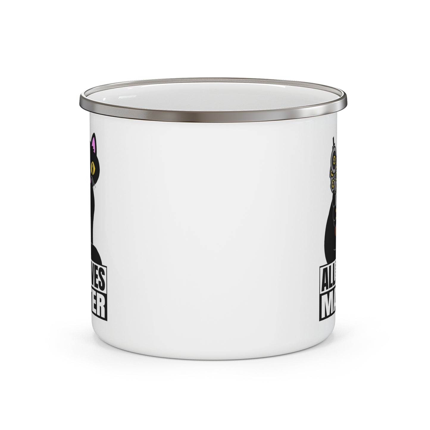 ALL9LIVES Matter! Enamel Camping Mug