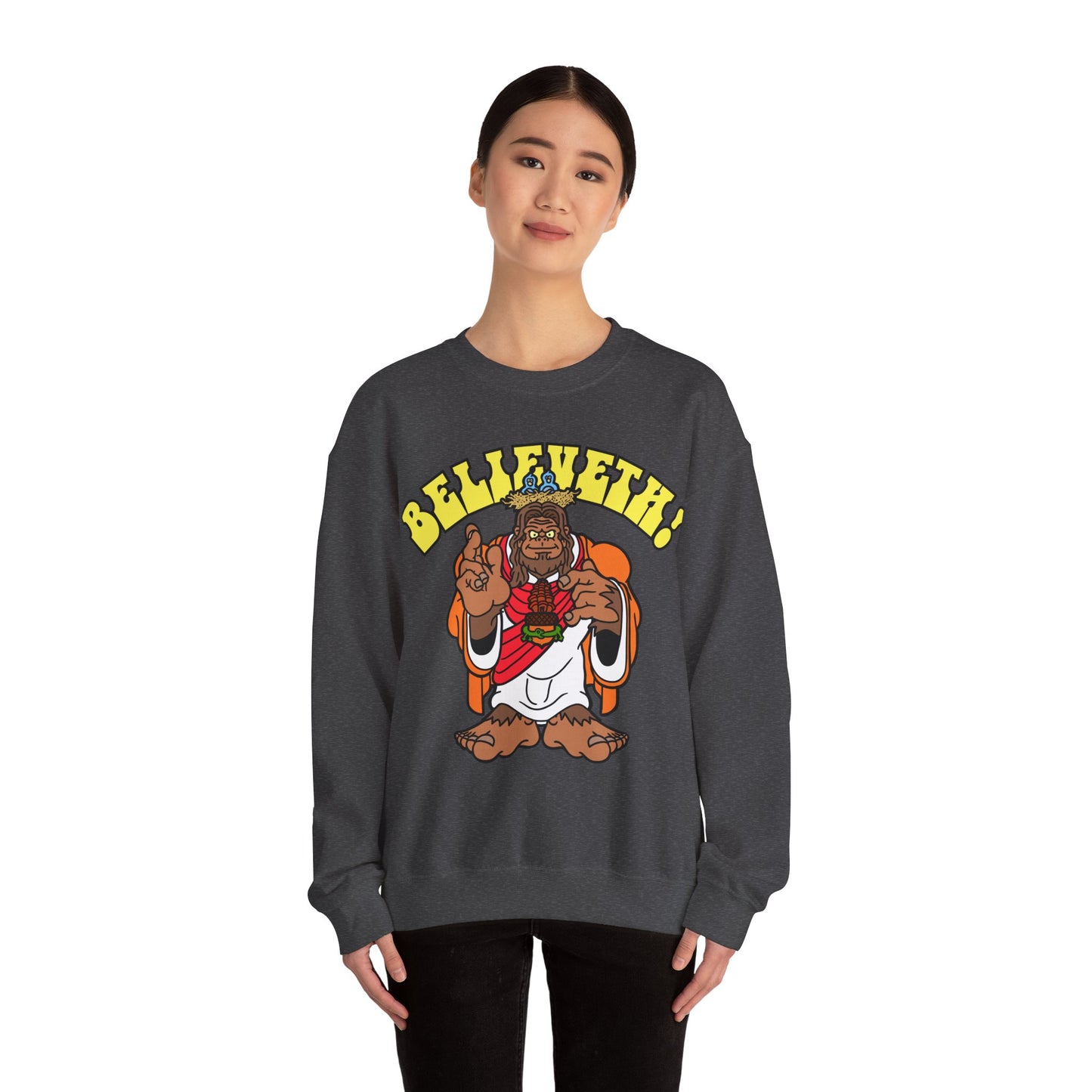 Believeth! Unisex Heavy Blend™ Crewneck Sweatshirt