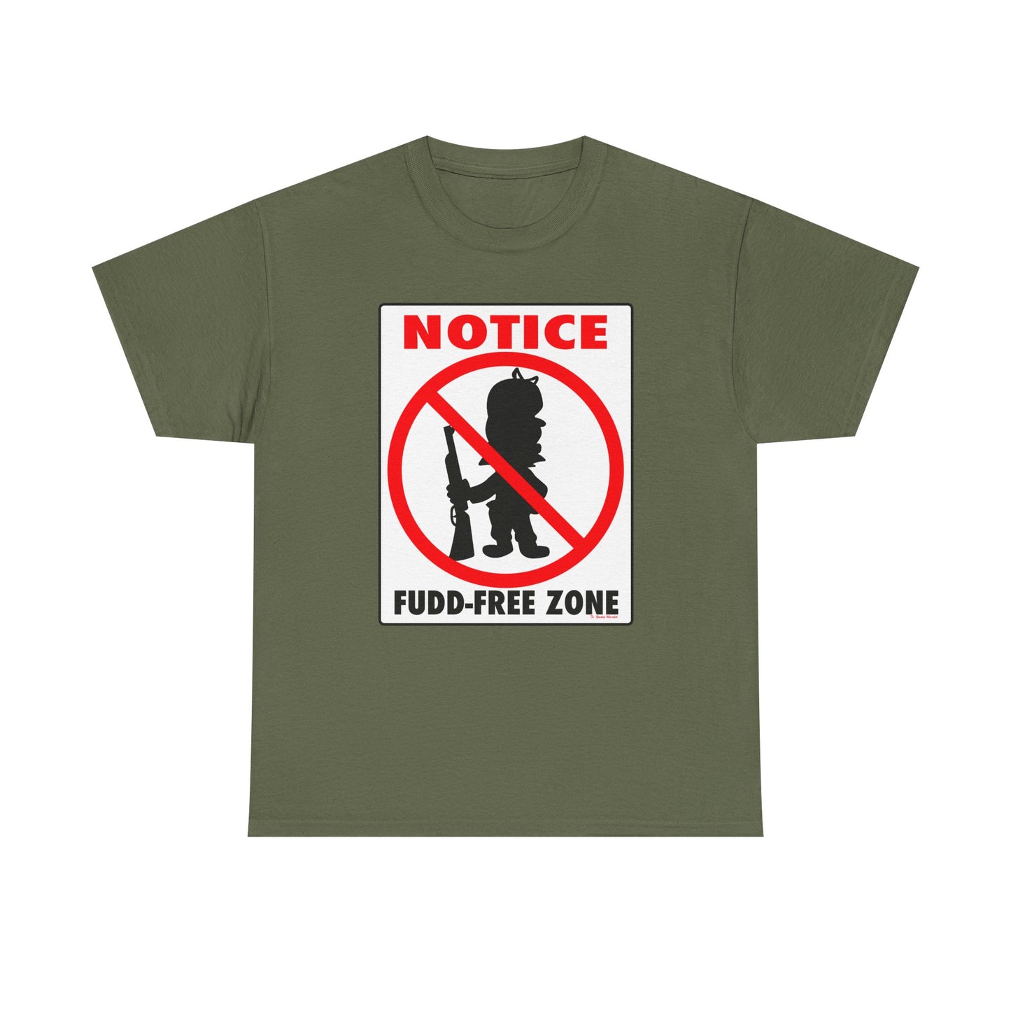 No Fudd Zone! Unisex Heavy Cotton Tee