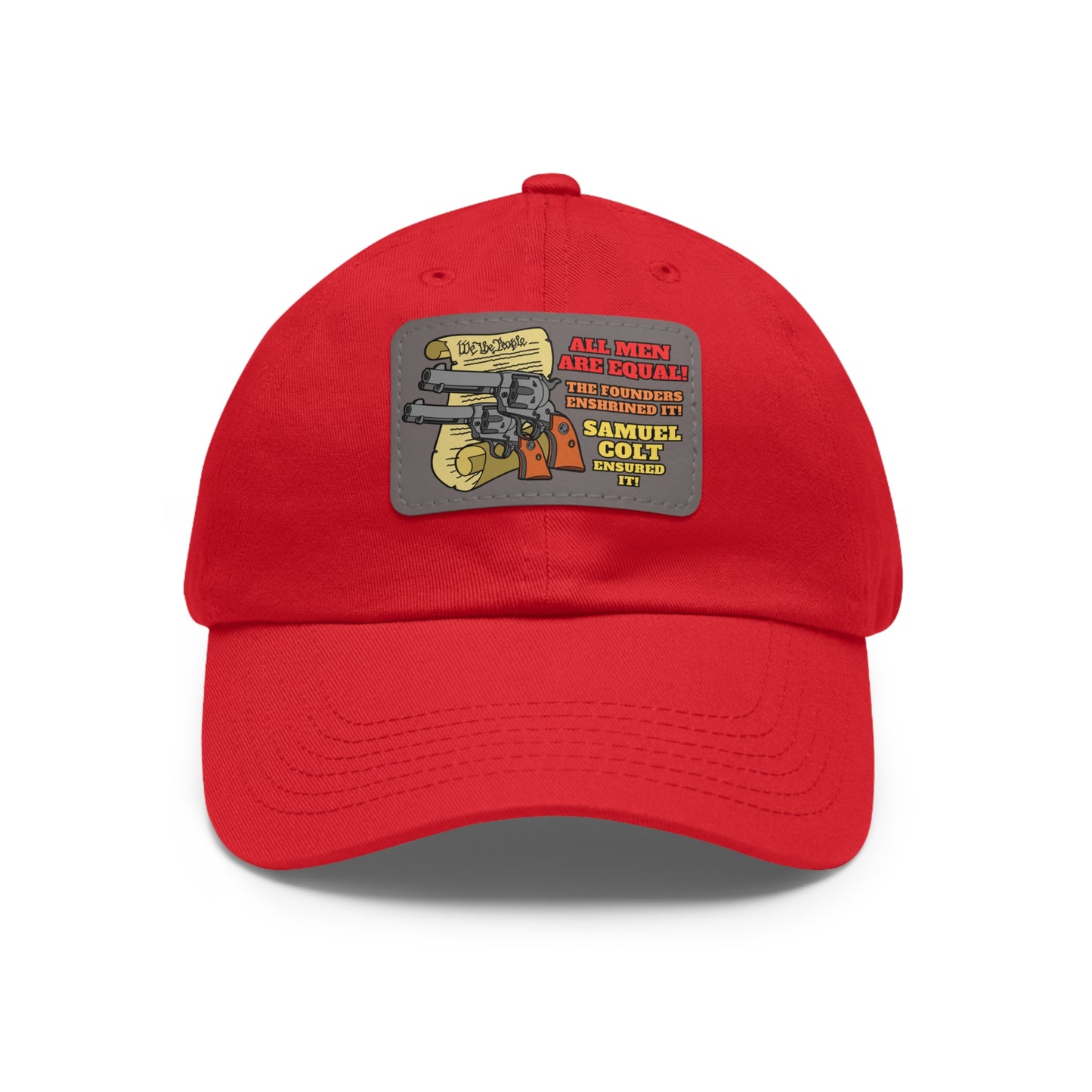 Equalizers! Dad Hat with Leather Patch (Rectangle)
