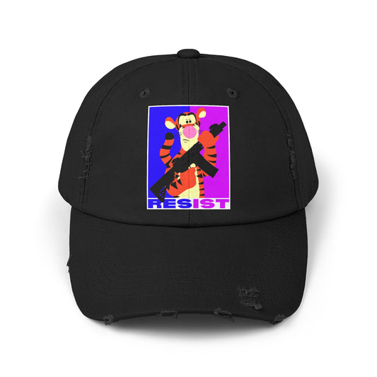 Resist! Unisex Distressed Cap