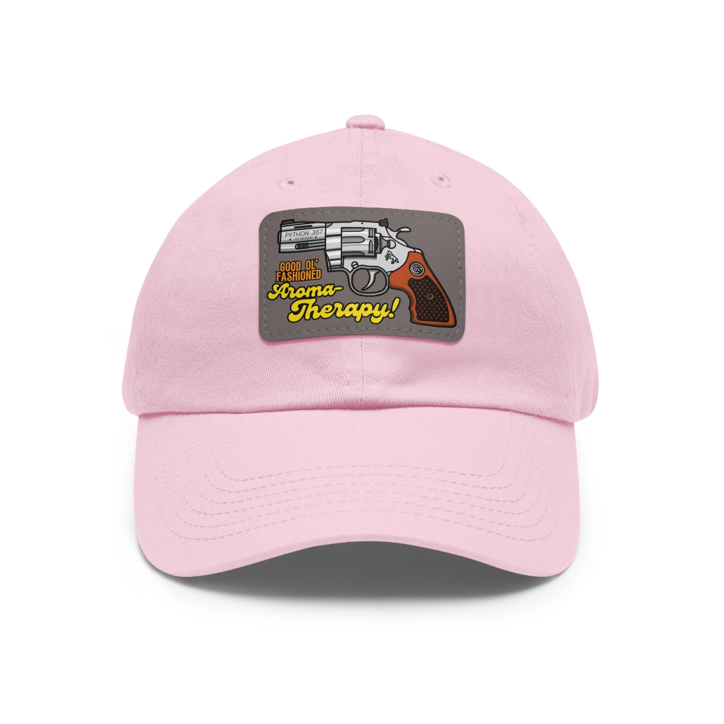 AromaTherapy! Dad Hat with Leather Patch (Rectangle)