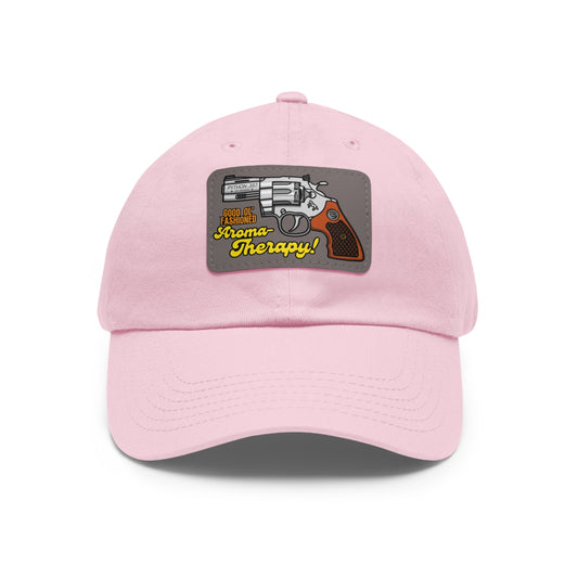 AromaTherapy! Dad Hat with Leather Patch (Rectangle)