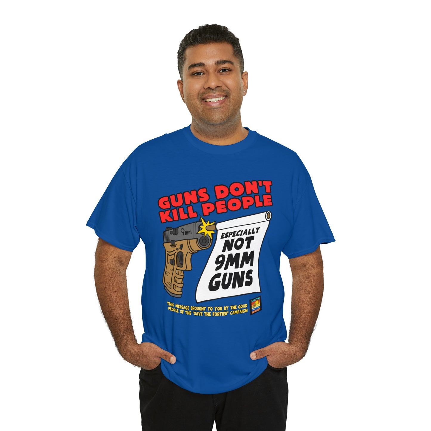 Guns Don't Kill Unisex Heavy Cotton Tee