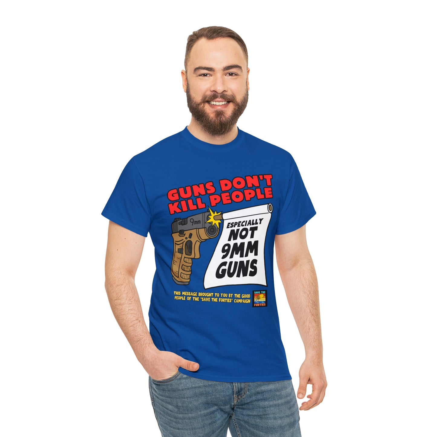 Guns Don't Kill Unisex Heavy Cotton Tee