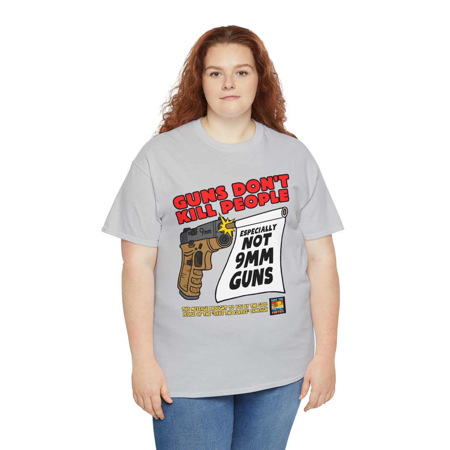 Guns Don't Kill Unisex Heavy Cotton Tee