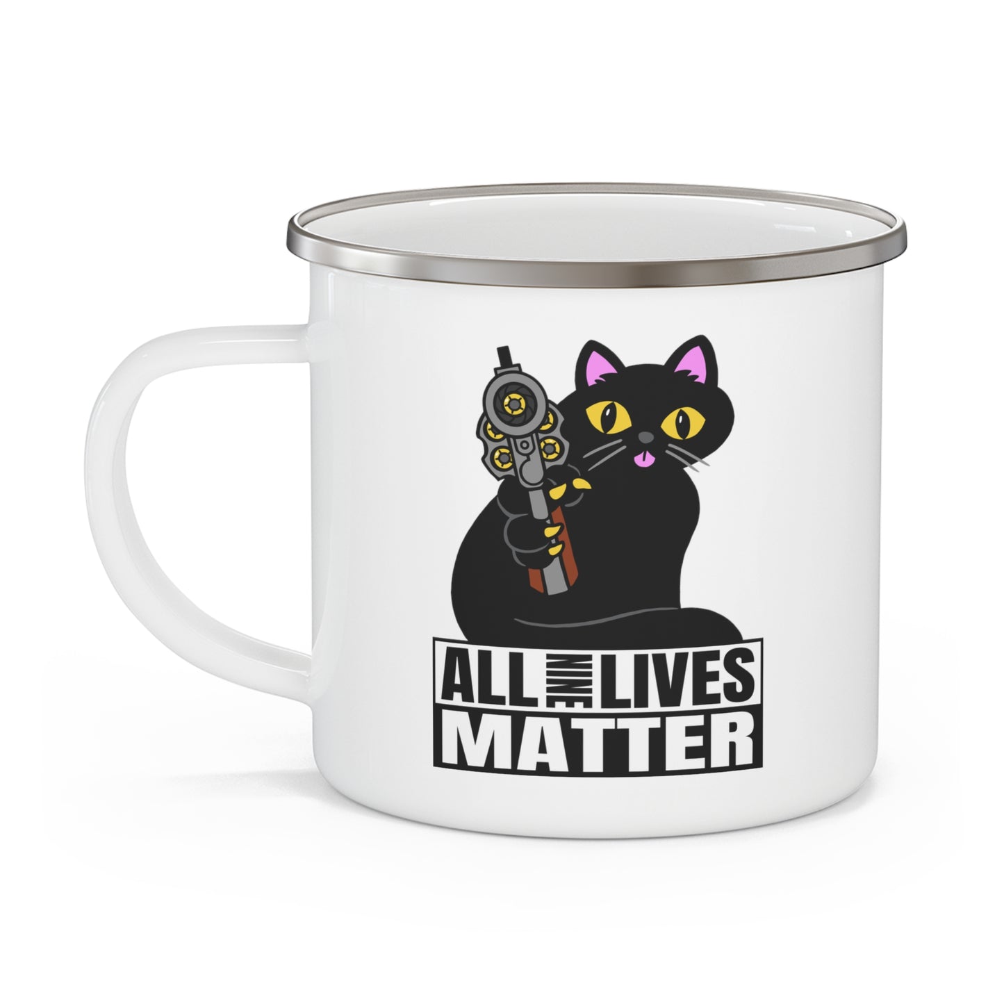 ALL9LIVES Matter! Enamel Camping Mug