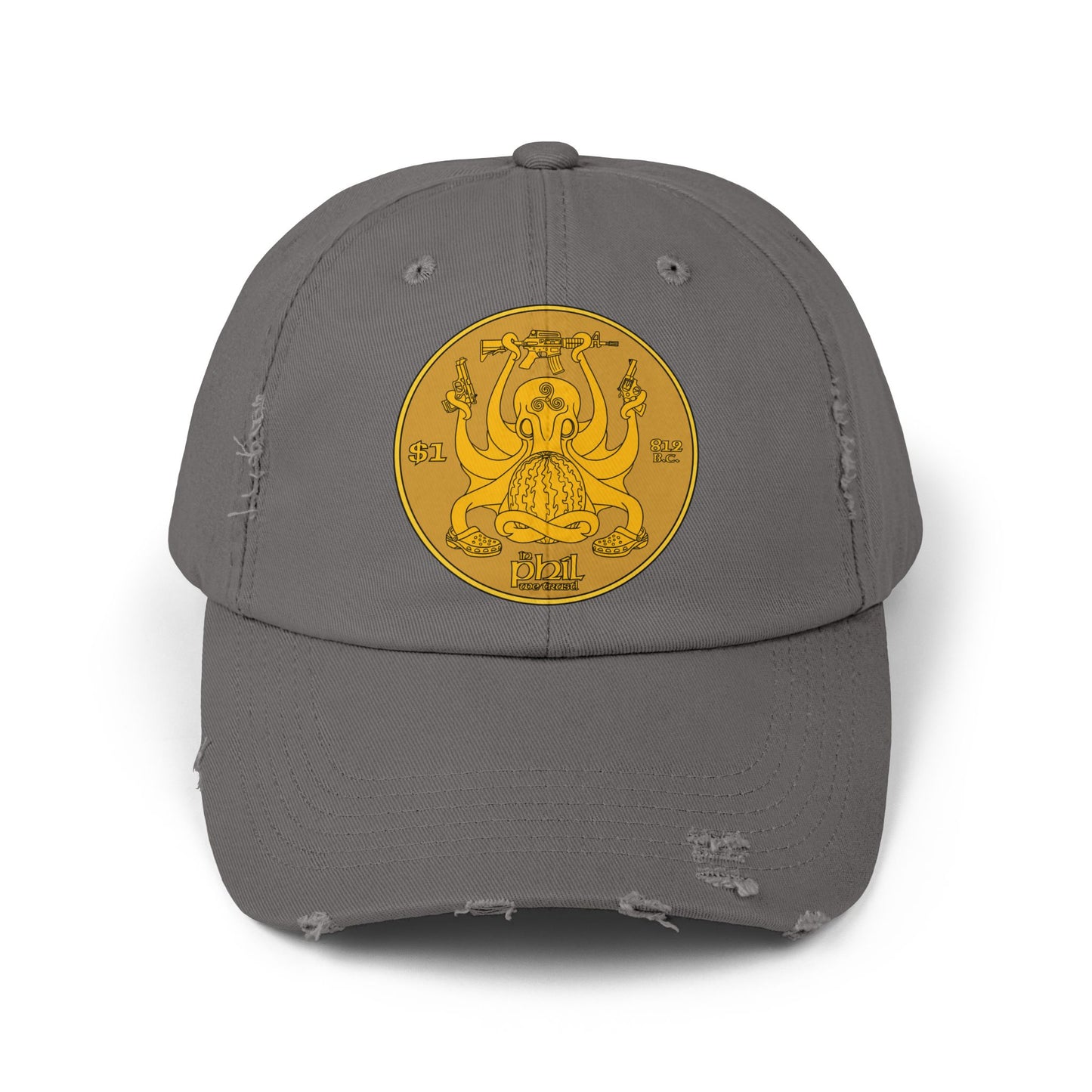 In Phil We Trust! Unisex Distressed Cap
