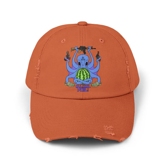 All Hail Phil! Unisex Distressed Cap