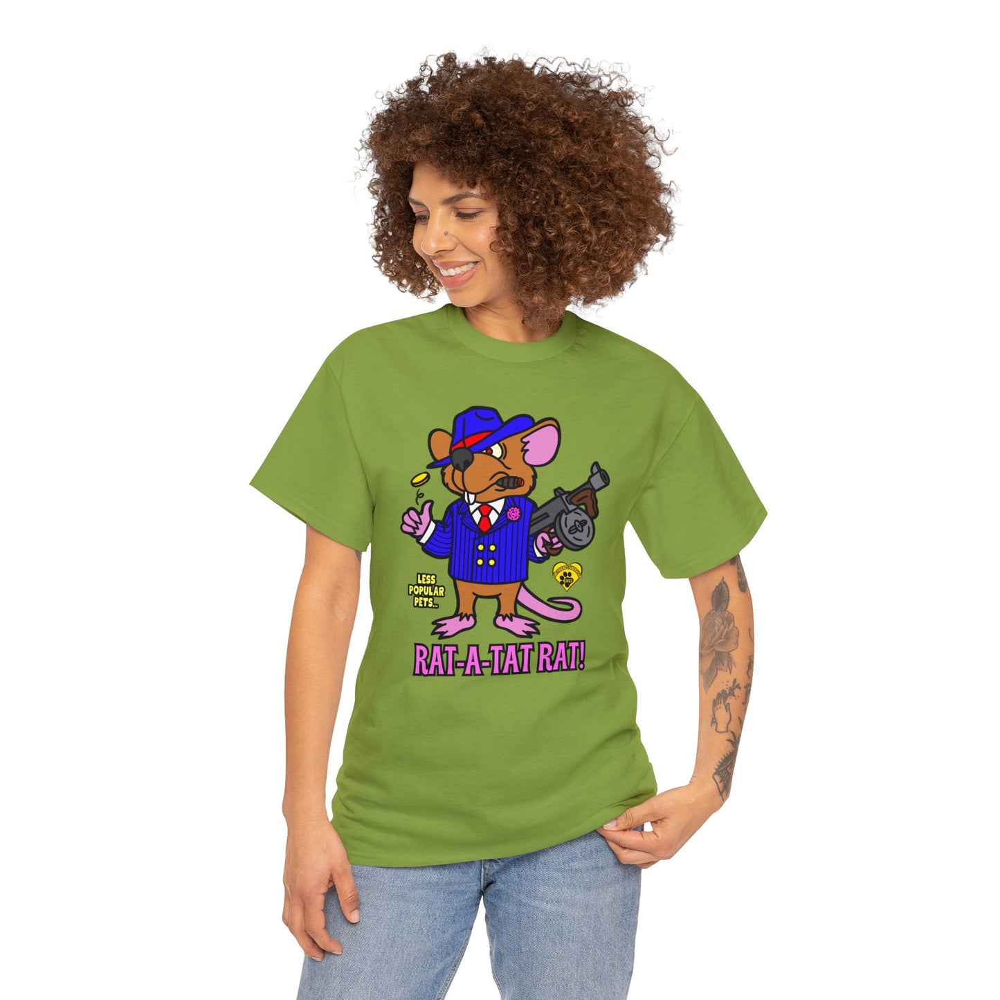 Rat-a-tat Rat! Unisex Heavy Cotton Tee