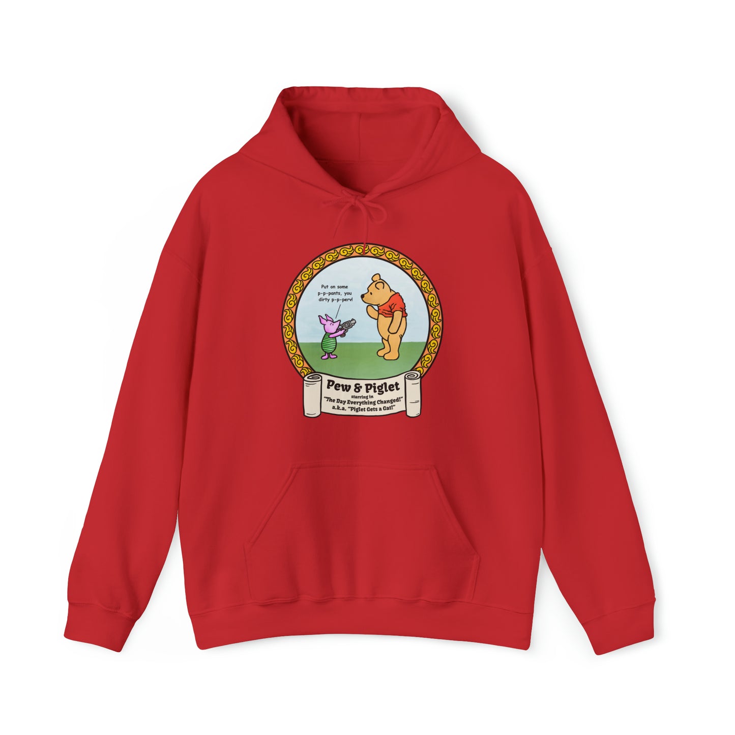Piglet Gets a Gat! Unisex Heavy Blend™ Hooded Sweatshirt