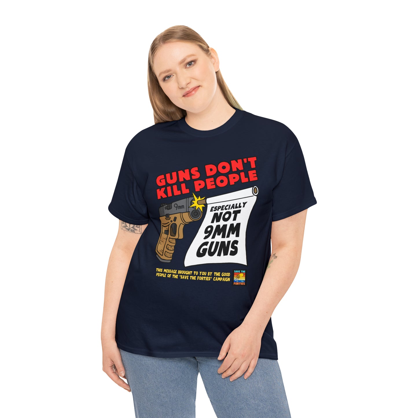 Guns Don't Kill Unisex Heavy Cotton Tee