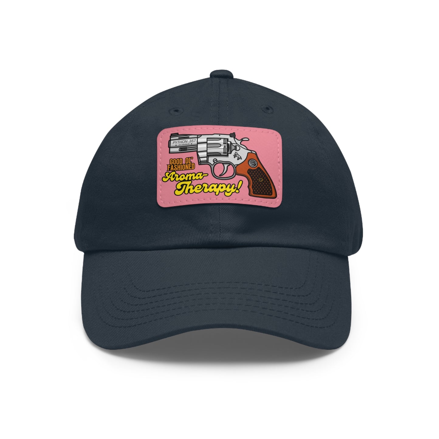 AromaTherapy! Dad Hat with Leather Patch (Rectangle)