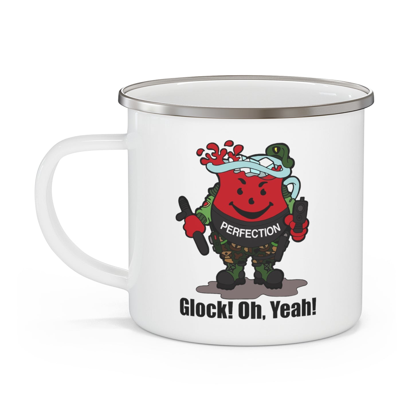 Glock Perfection! Enamel Camping Mug