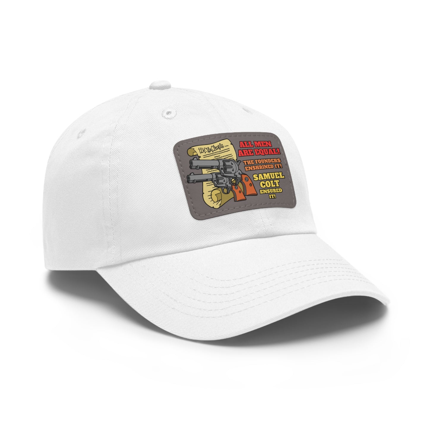 Equalizers! Dad Hat with Leather Patch (Rectangle)