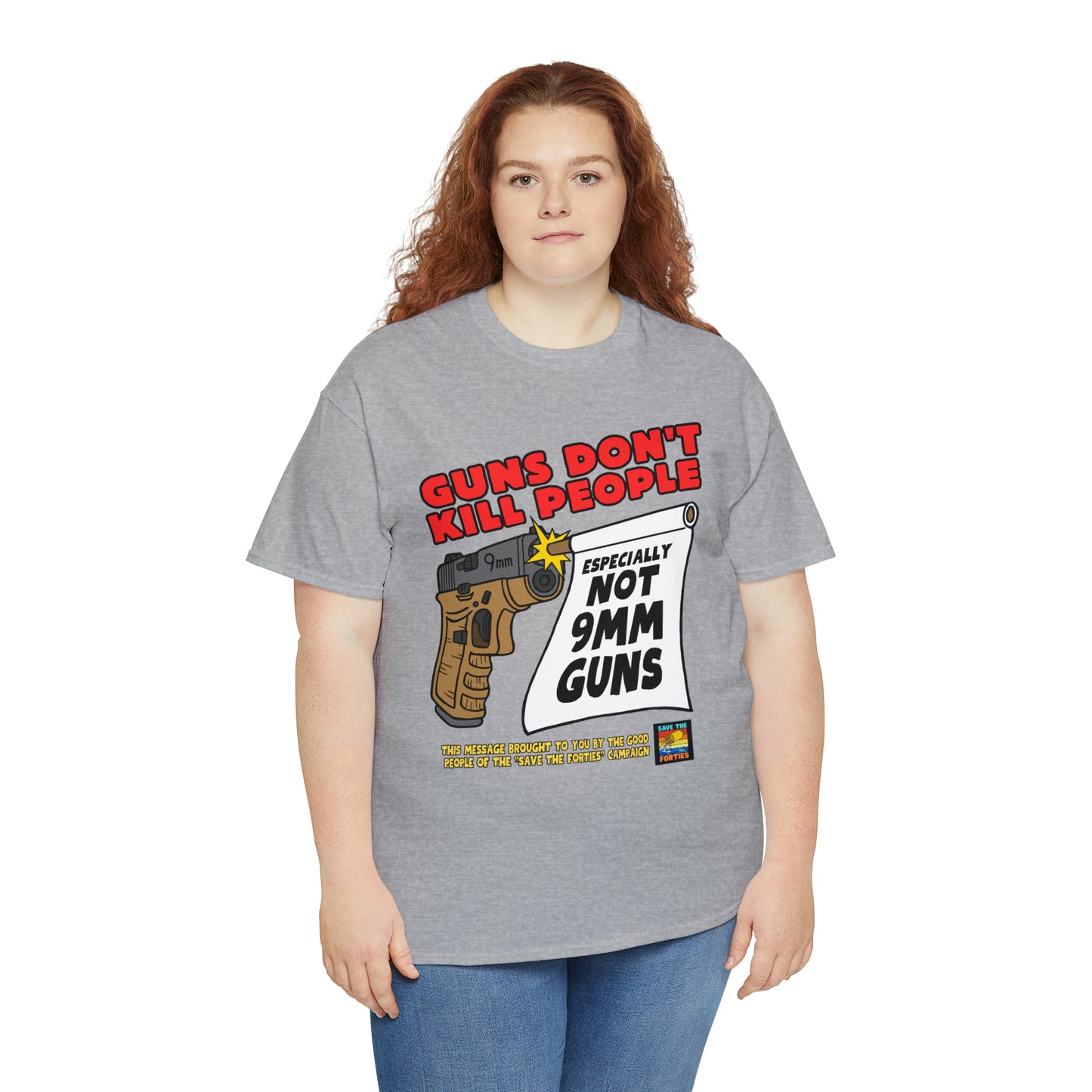 Guns Don't Kill Unisex Heavy Cotton Tee