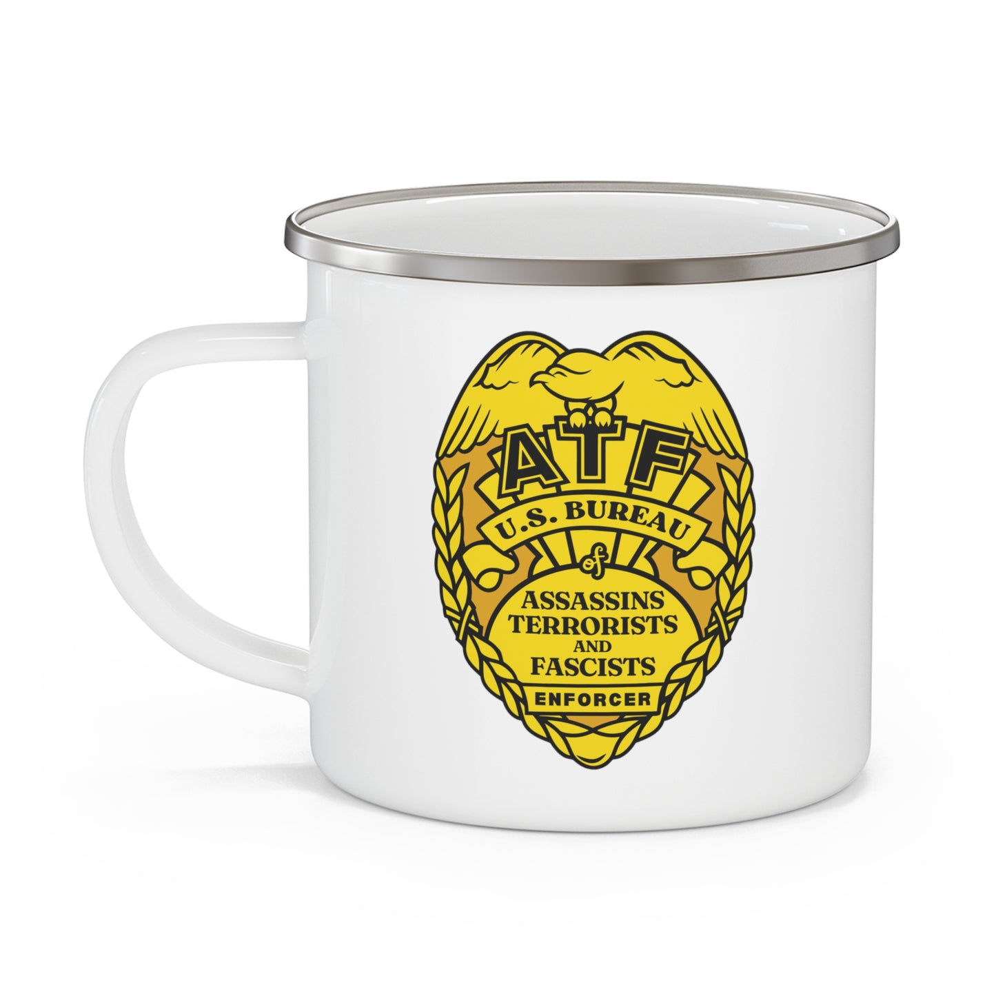 ATF! Enamel Camping Mug