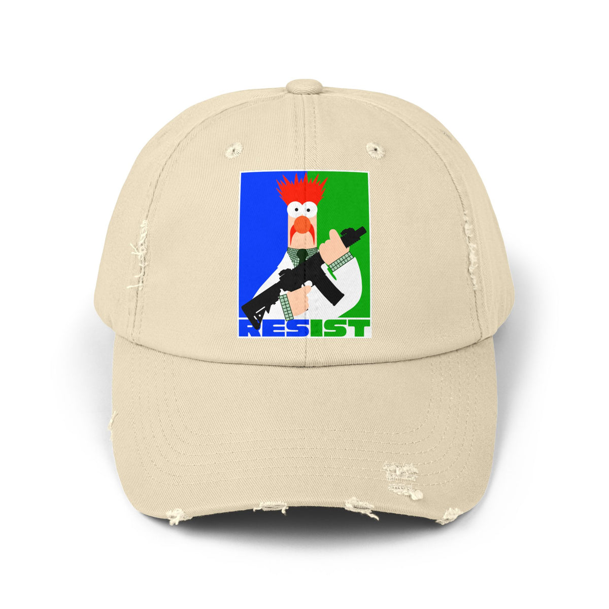Resist! Unisex Distressed Cap