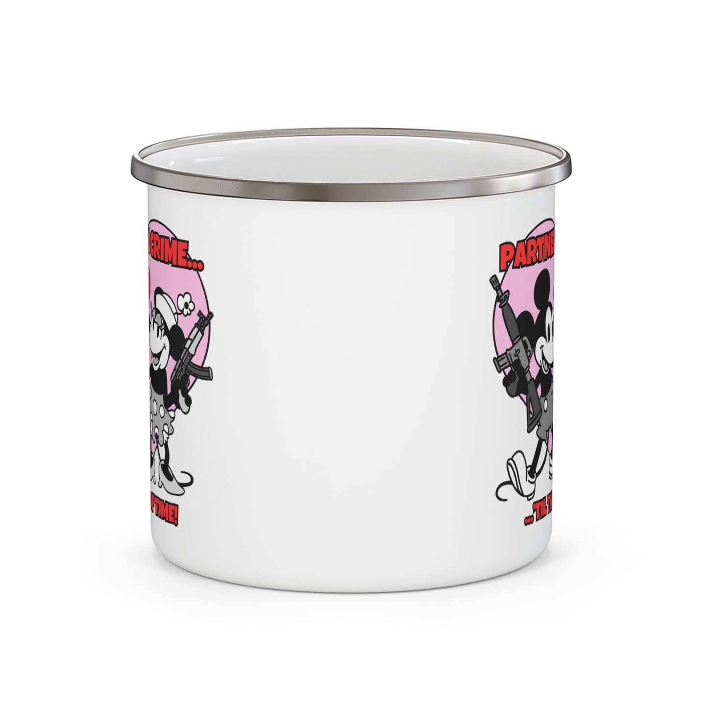 Partners in Crime! Enamel Camping Mug