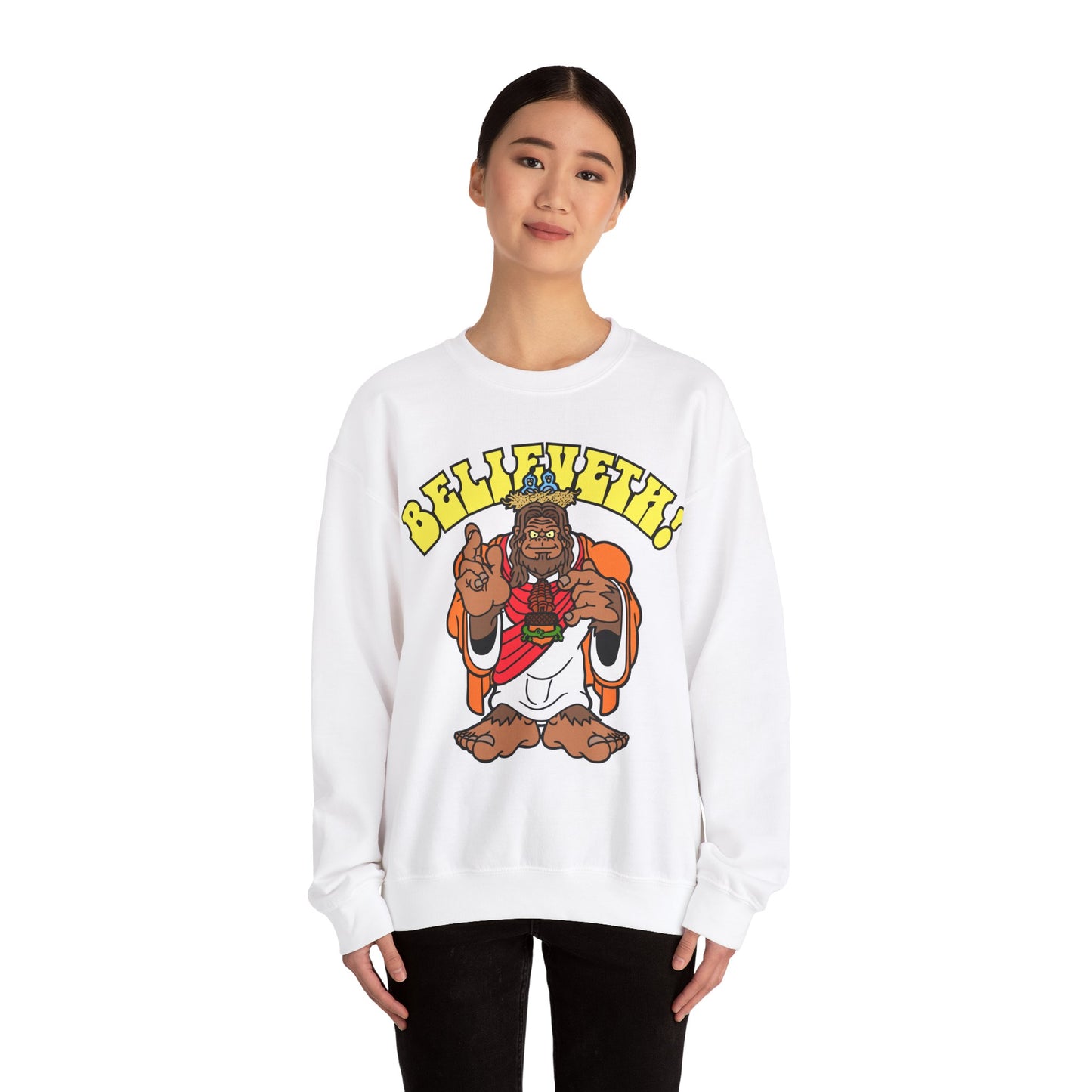 Believeth! Unisex Heavy Blend™ Crewneck Sweatshirt