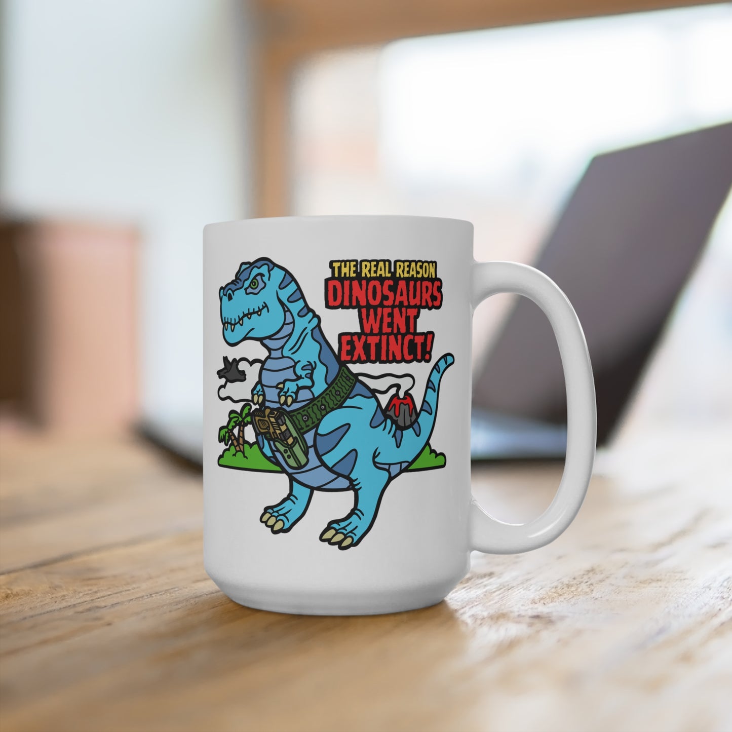 How Dinosaurs Went Extinct! Mug 15oz