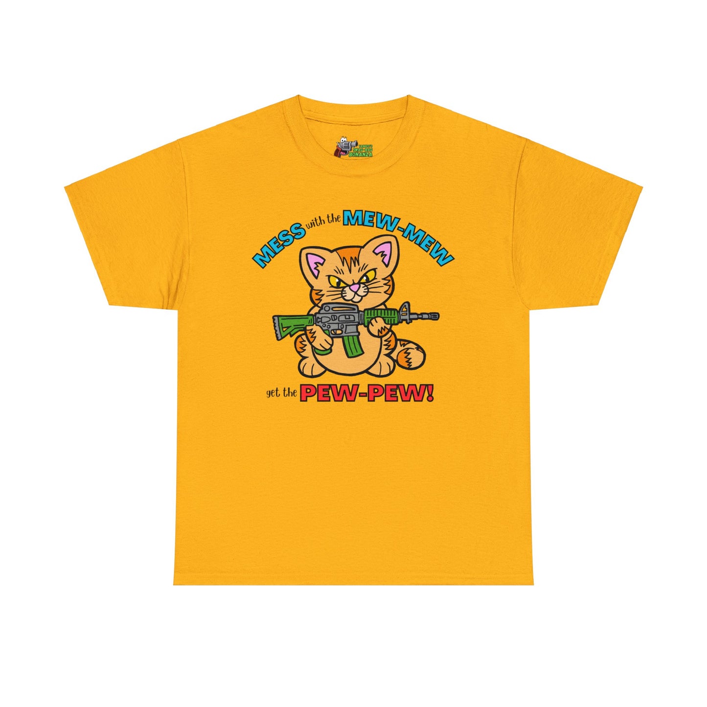 Mess with the Mew-Mew! Unisex Heavy Cotton Tee