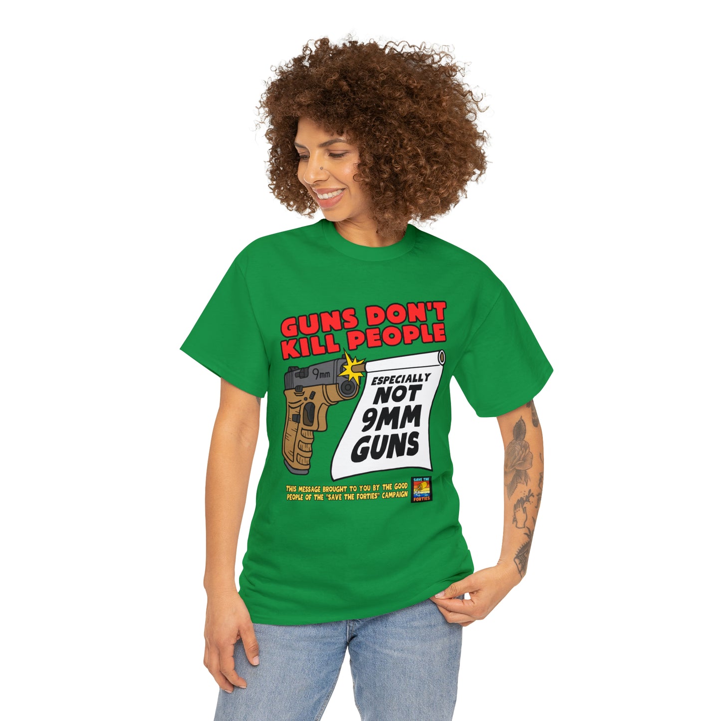 Guns Don't Kill Unisex Heavy Cotton Tee