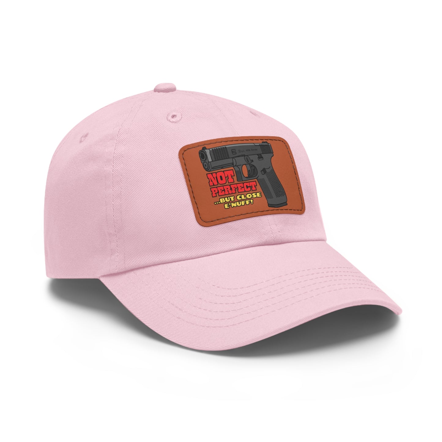 NOT Perfect! Dad Hat with Leather Patch (Rectangle)