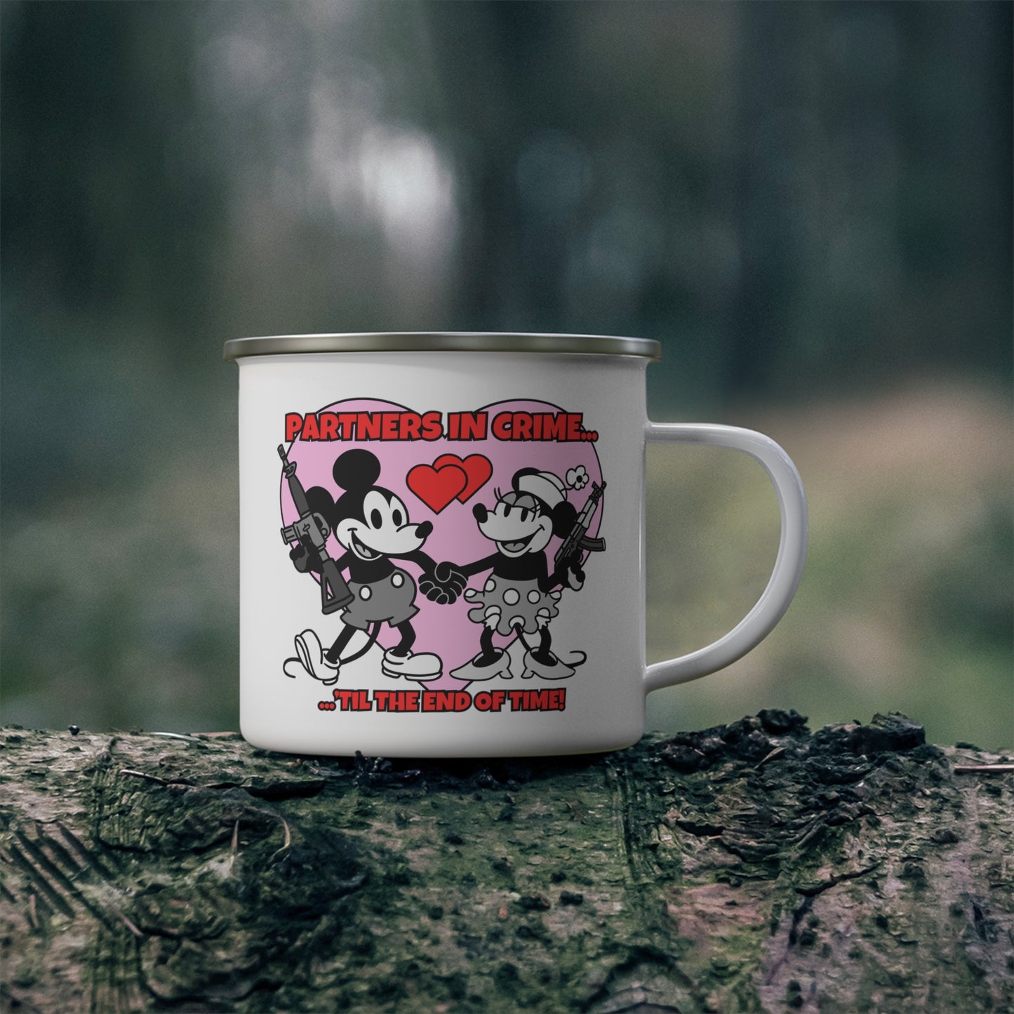 Partners in Crime! Enamel Camping Mug