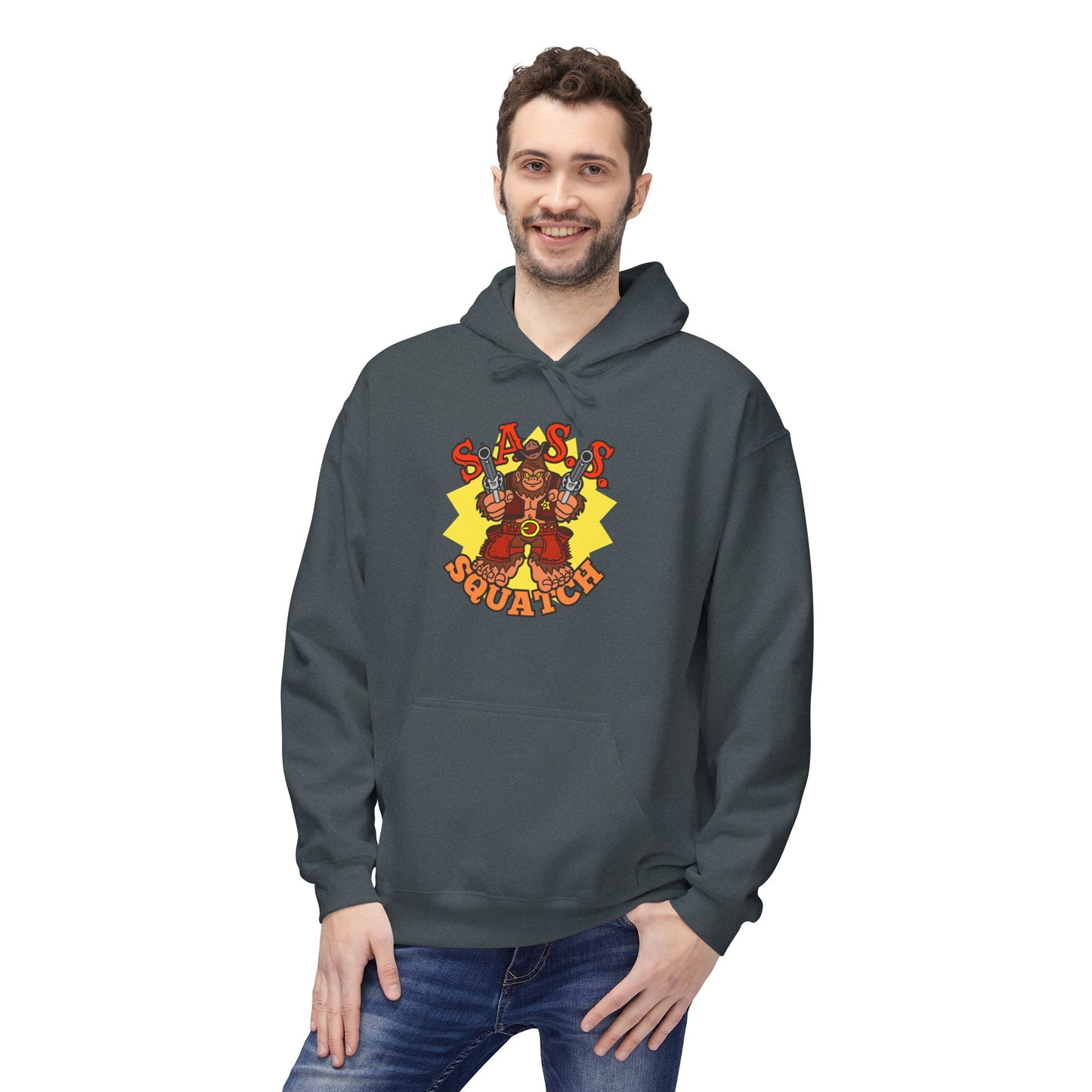 SASS-Squatch! Unisex Midweight Softstyle Fleece Hoodie