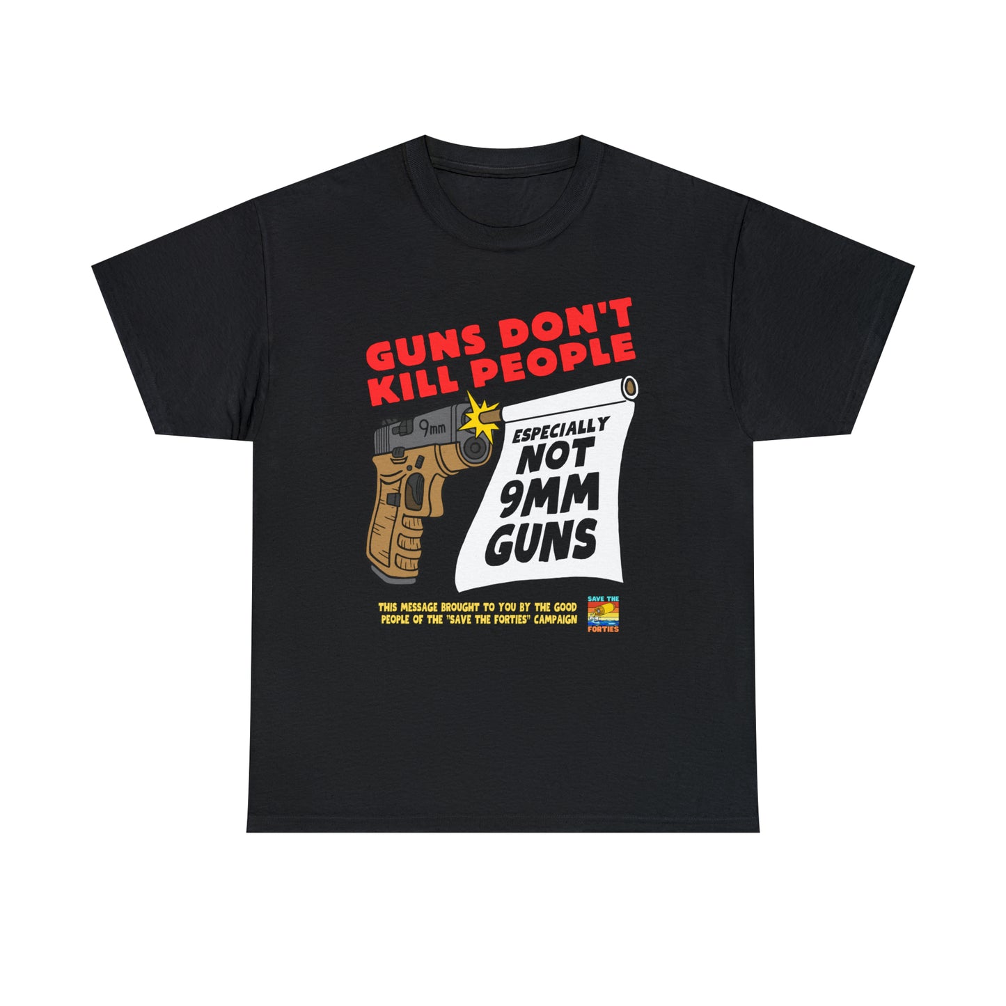 Guns Don't Kill Unisex Heavy Cotton Tee