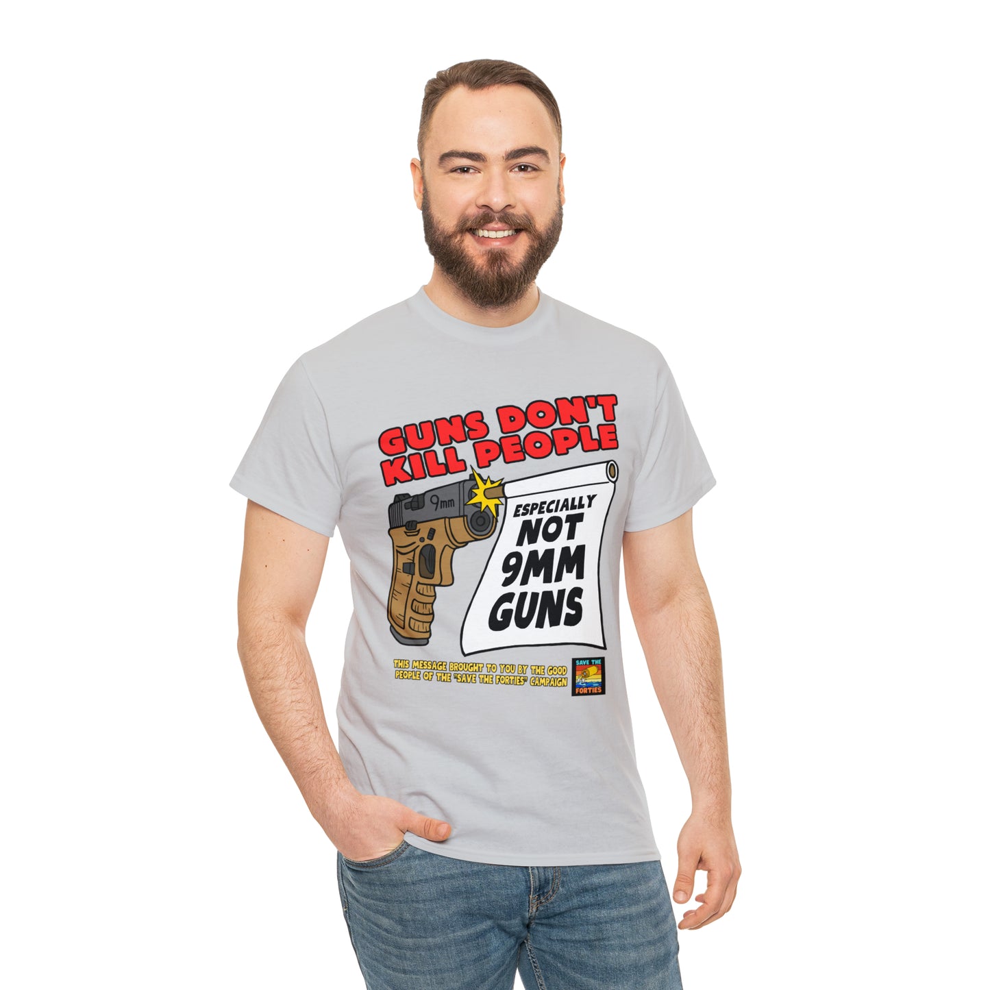 Guns Don't Kill Unisex Heavy Cotton Tee