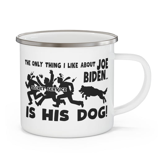 What I Like About Biden! Enamel Camping Mug