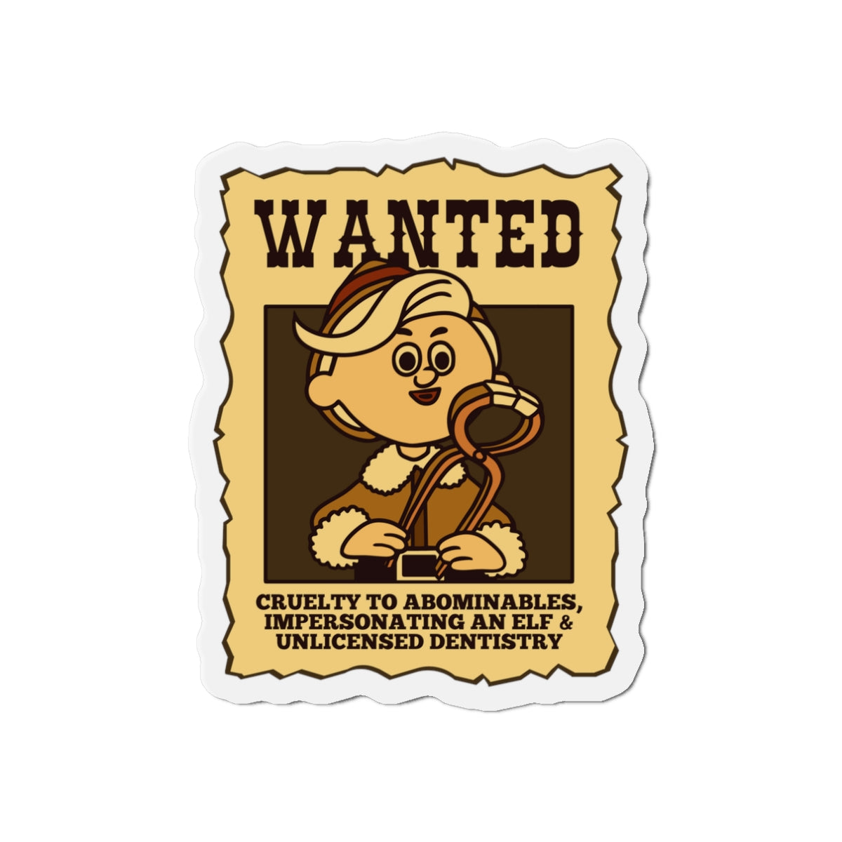 Impersonating an Elf! Die-Cut Magnets