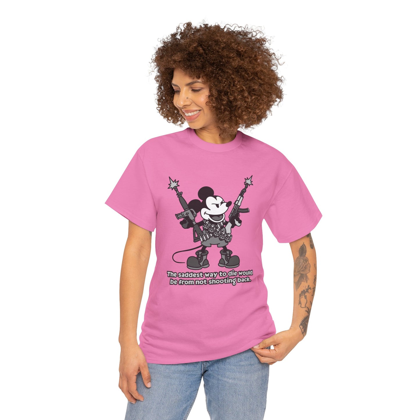 Mickey's The Saddest Way to Die! Unisex heavy Cotton tee